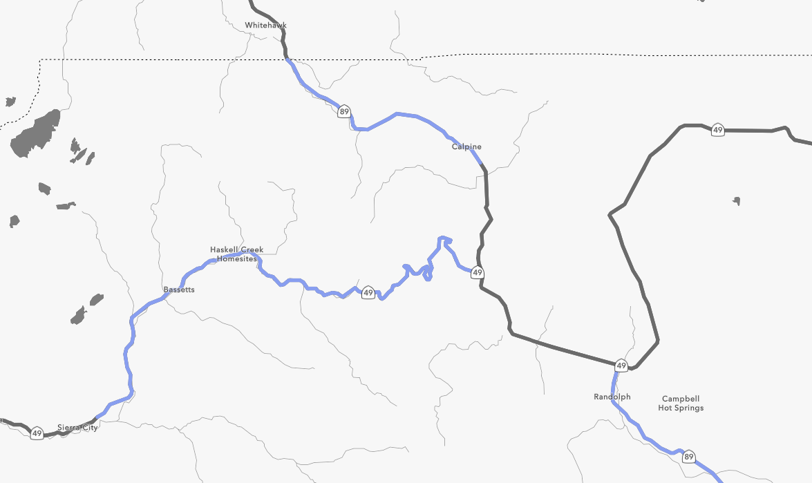 Card image of a map to illustrate areas with no known middle-mile access.
