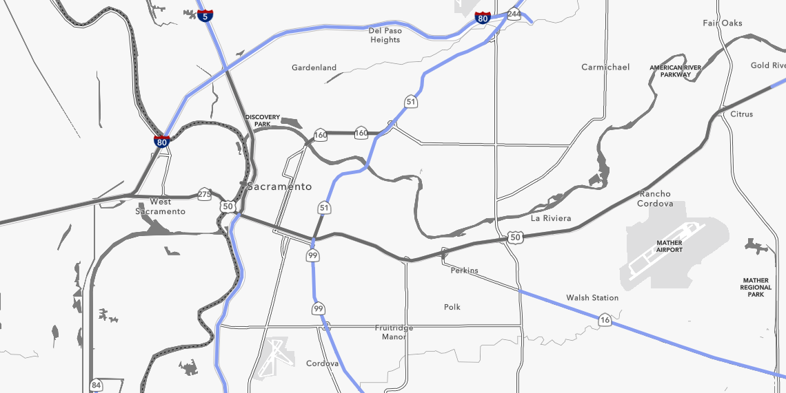 Card image of a map to illustrate communities without open access middle mile.