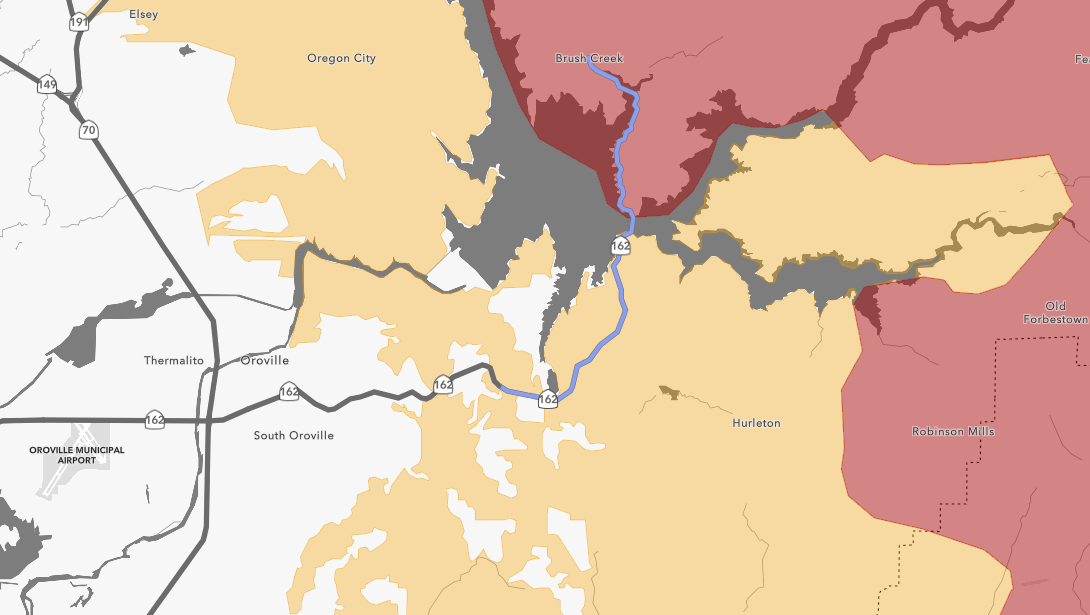 Card image of a map to illustrate without sufficient capacity for future.